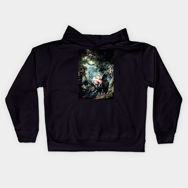 The Swing But It's Frogs Kids Hoodie by Rumpled Crow